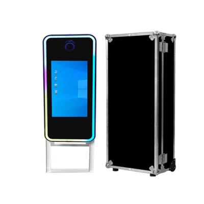 China Newest Media SDK 2022 Magic Mirror Photo Booth Social Photo Booth with Camera and Printer for sale