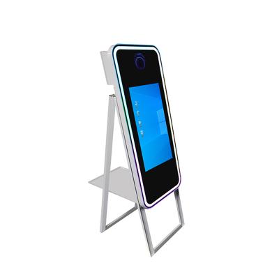 China 2022 SDK Magic Selfie Photo Booth Mirror Photo Booth Machine Led Frame Mirror Photo Booth Machine with Printer and Camera for sale