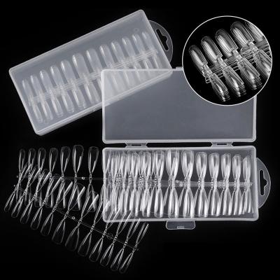 China Easy Apply Press On Nail Salon False Nails 240pcs Mixed Clear Ply Seamless False Nails Extension Correction Manicure Tools for sale