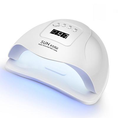 China Portable LED Nail Lamp For Manicure 80/110W Max Nail Dryer Machine UV Lamp To Cure UV Gel Nail Polish With Motion Sensing LCD Display for sale