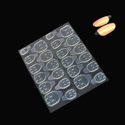 China Easy Double Sided False Nail Art Adhesive Tape Glue Sticker DIY Handle 6 Sizes 24pcs/sheet Tips Acrylic False Nail Manicure Gel Makeup Tool for sale