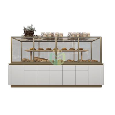 China Source Manufacturer Recommended Slide Design Push Pull Display Showcase Mall For Bakery for sale