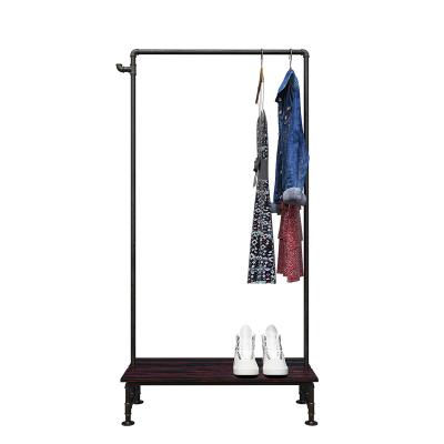 China Custom Clothing Store Rack Hanger Vertical Plastic Folding Drying Pole Clothes Outdoor for sale