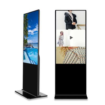 China Alibaba Indoor Advertising Tablet 65 Inch Touch Screen Kiosk Indoor Free Standing Monitor Indoor Advertising Player 1080p Best for sale