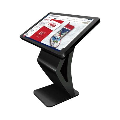 China Indoor Indoor Manufacturer Customized 32 43 49 55 65 75 Inch Horizontal Pedestal Digital LCD Self Service Kiosk Contact Kiosk S K T for sale