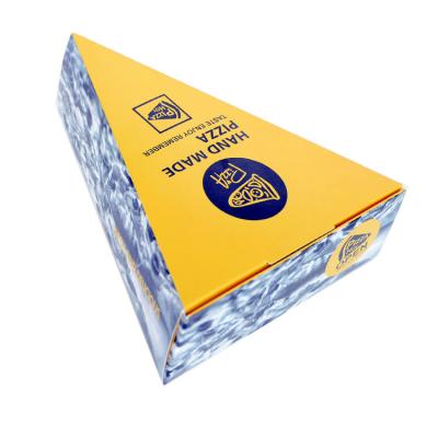 China 6/8/10/12/14 Inch Recyclable Custom Triangle Cardboard Pizza Box With Logo for sale