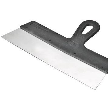 China Matte Putty Knife Carbon Steel Wide Scraper With Plastic Handle for sale