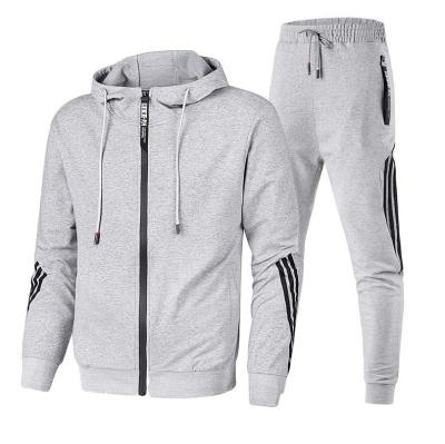 China Breathable Wholesale Sweat Suit Men Sports Wear Jogging Tops And Bottoms for sale