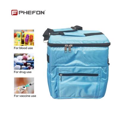 China Emergency Blood Medicine Cooler Green Insulated Medication Travel Bag for sale