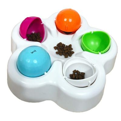 China Amazon Top Sale Funy Dog Toy IQ Training Hide & Seek Interactive Dog Toy Automatic Slow Feeder Dispenser Dog Puzzle Toys Bowl for sale