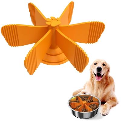 China 2022 Dog Feeder Eco-Friendly Durable Non-Toxic Preventing Slow Bowl Spiral Pet Food Slow Choking Dispensers for sale