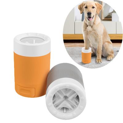 China Stored Clean Dog Paw Wash Cup Simple Portable Pet Feet Cleaning Silicone Style Pet Feet Cup Remover Paw Washer Pet Feet Cleaning Pet Foot Cup Remover for sale