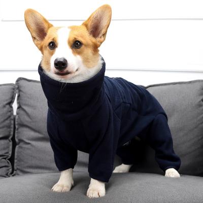 China High Stocked Collar Dog Pet Supplies Clothing Fleece Turtle Neck Autumn And Winter Pet Small Quadruped Dog Clothes for sale