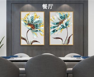 China Wholesale Modern Design Wall Art Golden Leaf With Handmade Gold Leaf Canvas Painting for sale