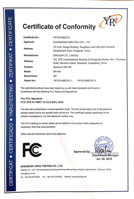 FCC - Guangdong Bipai Keji Cpa.,ltd