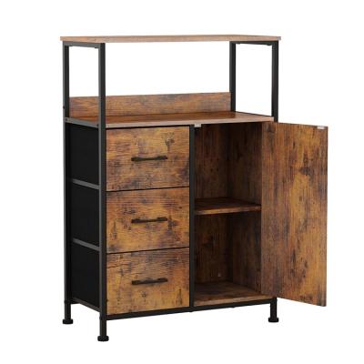 China Factory Price Adjustable Antiques Furniture Set (Height) Industrial Wood Sideboards Living Room Cabinets With Storage Shelf for sale