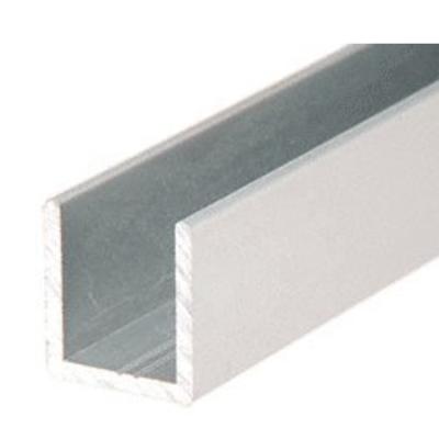 China Industrial Profile Mill Finish U Shape Aluminum Extrusion Profiles For Wall Panels for sale