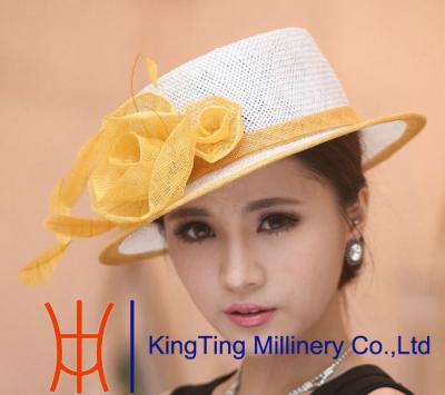 China Bright Color  Fashionable vintage Straw Hat for Party / Wedding for sale