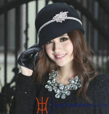 China Comfortable Fashion Women Wool Hats with Self Felt Braid for Party, Normal Day for sale