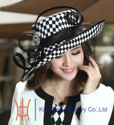 China Half Fabric Hat Block Dressy Church Hats for sale