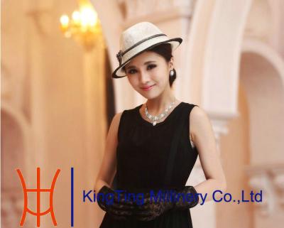 China Yellow Red Fashion Women Ladies Sinamay Hats  For Special Occasion for sale