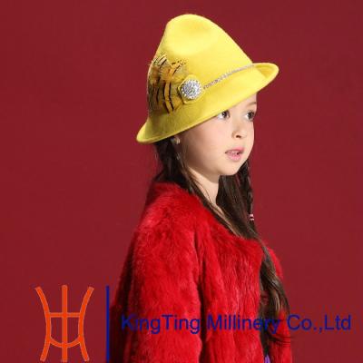 Cina Giallo/blu scherza i cappelli di feltro su misura svegli della lana dei cappelli di feltro per il partito in vendita