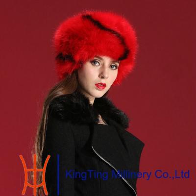 China Wind Proof 100%  Hand Made russian style fur hat for ladies for sale