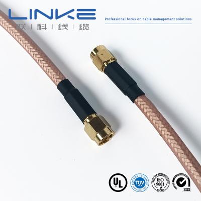 China Wurth Elektronik RG142 coaxial cable, , 50 Ω, 4.95mm OD, SMA male to SMA male, white, 65503503615302 for sale