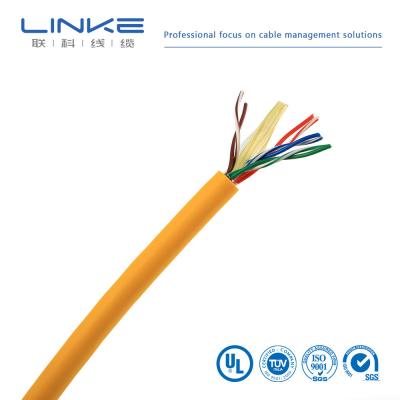 China CAT5e UTP LAN cable (CCA), solid, 1000 ft, yellow for sale