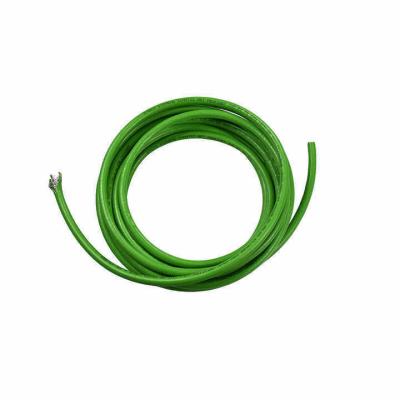 China Customized Green PUR Jacket Canbus Industrial Bus Cable with Round Wire Material Shape for sale