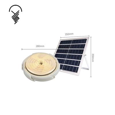 China Modern Modern Energy Saving Ceiling Lamp 80W Lithium Battery Indoor Led Solar Round Ceiling Light for sale