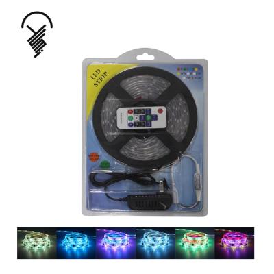 China High quality colorful waterproof 5050 RGB desktop 12v 24v 300leds smd led strip light for sale