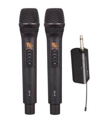 China Cheap JS-12 professional handheld wireless microphone factory best UHF microphone system for sale