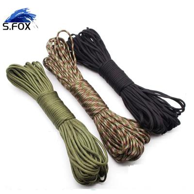 China Nylon Outdoor Camping Survival 100FT 100M Nylon 6 Ropes Para Rope 550 for sale