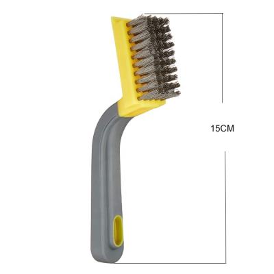 China Durable ESD Stainless Steel Wire Stripper Brushes With Scraper Wide Head for sale