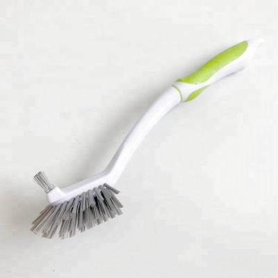 China ESD Sustainable Kitchen Plastic Bristle Dishwasher Brush With Long Handle for sale