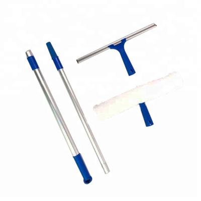 China Sustainable ESD Window Washing Rubber Squeegee Kit With Extension Pole for sale