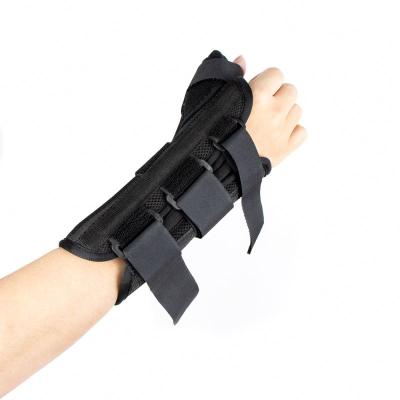 China Adult High Quality Medical Orthopedic Black Wrist Support Brace Wrist Splint With Thumb for sale