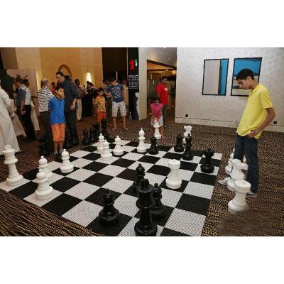 China Plastic Children Garden Games Plastic Outdoor Chess Set for sale