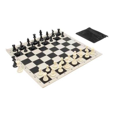 China Club Tournament Plastic Basic Chess Sets With Board Pieces for sale