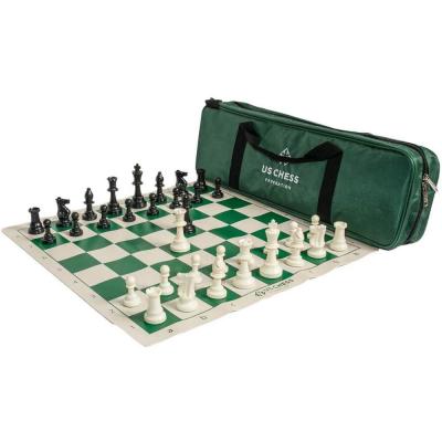 China plastic plastic chess set with carrying bag for sale