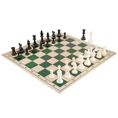 China Plastic titanium mage chess set with red board for sale