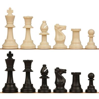 China Best Plastic Chess Tournament Style Always Triple Weighted Chess Set for sale