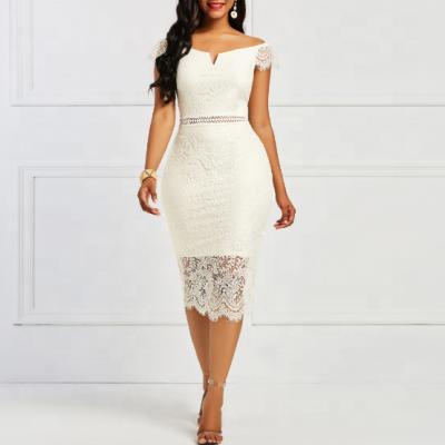 China Fashion Breathable Women Summer Lace Dress Ladies Elegant Wedding Party Dress for sale