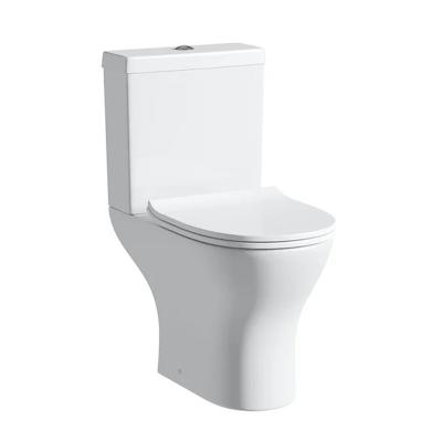 China Double-Flow Gravity Flush Two Piece Ceramic P-Trap Washdown Toilet for sale