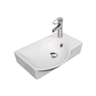 China Modern Modern Types Durable White Sink Ceramic Wash Basin for sale