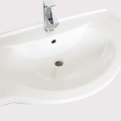 China Competitive Price Modern Hot Resistant Special Design Elegant Ceramic Wash Basin Table Top Sink Modern Rectangular Hotel Free Standing for sale