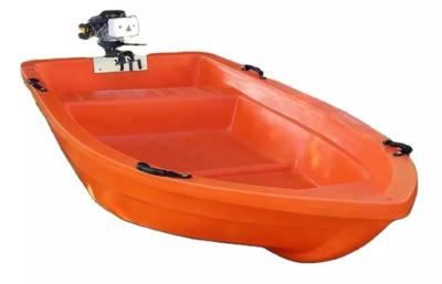 China Double Deck 2.7m Plastic Rowing Boat Hard Polyethylene Motor Pulling Boat for sale