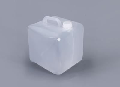 China White Semi Collapsible Plastic Water Jerry Can For Household Water Transparent for sale