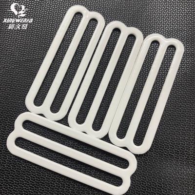 China Underwear 50mm Width Large Size Metal Bra Strap Adjuster Nylon Coated Slider for sale